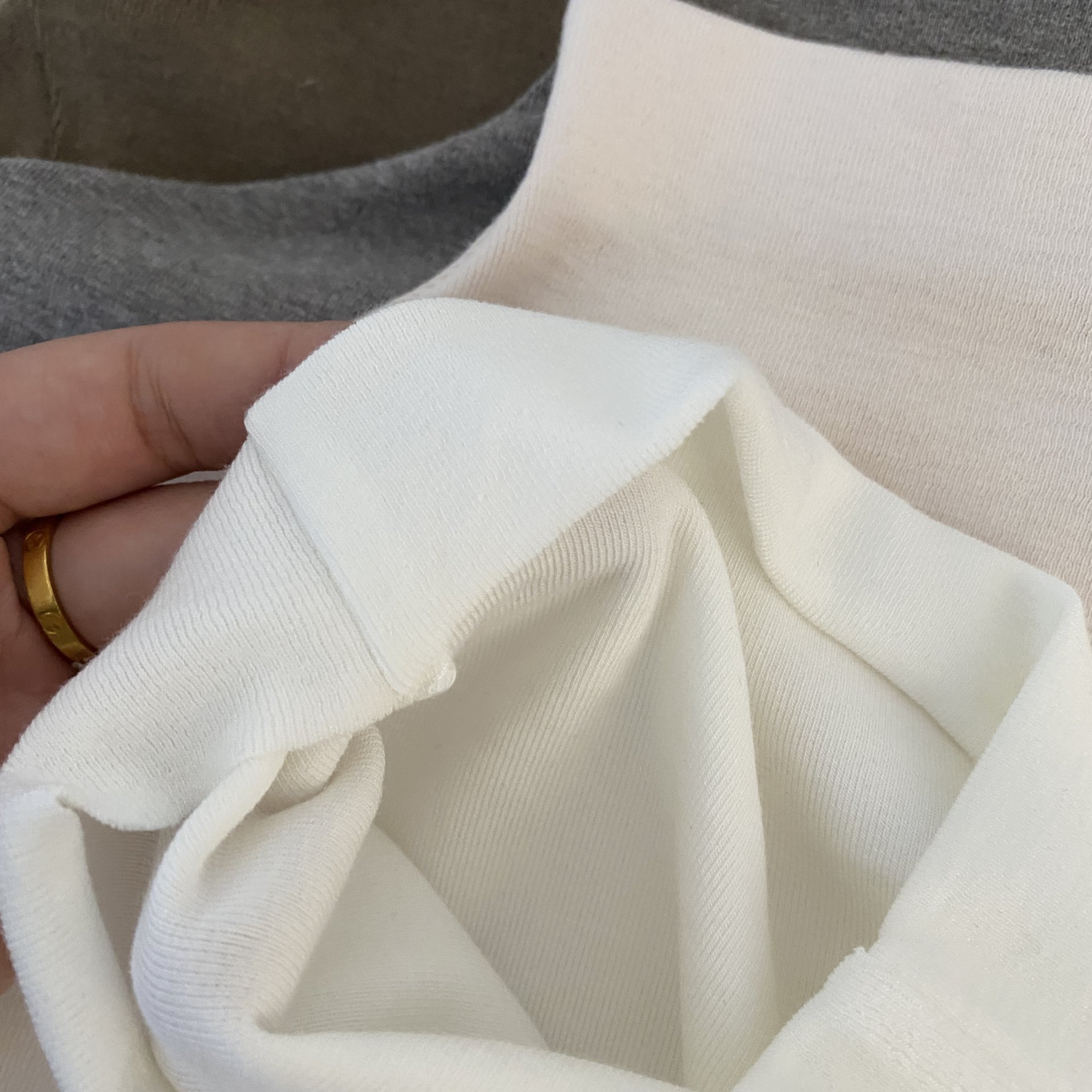 Button-down fitted pure cotton women's T-shirt