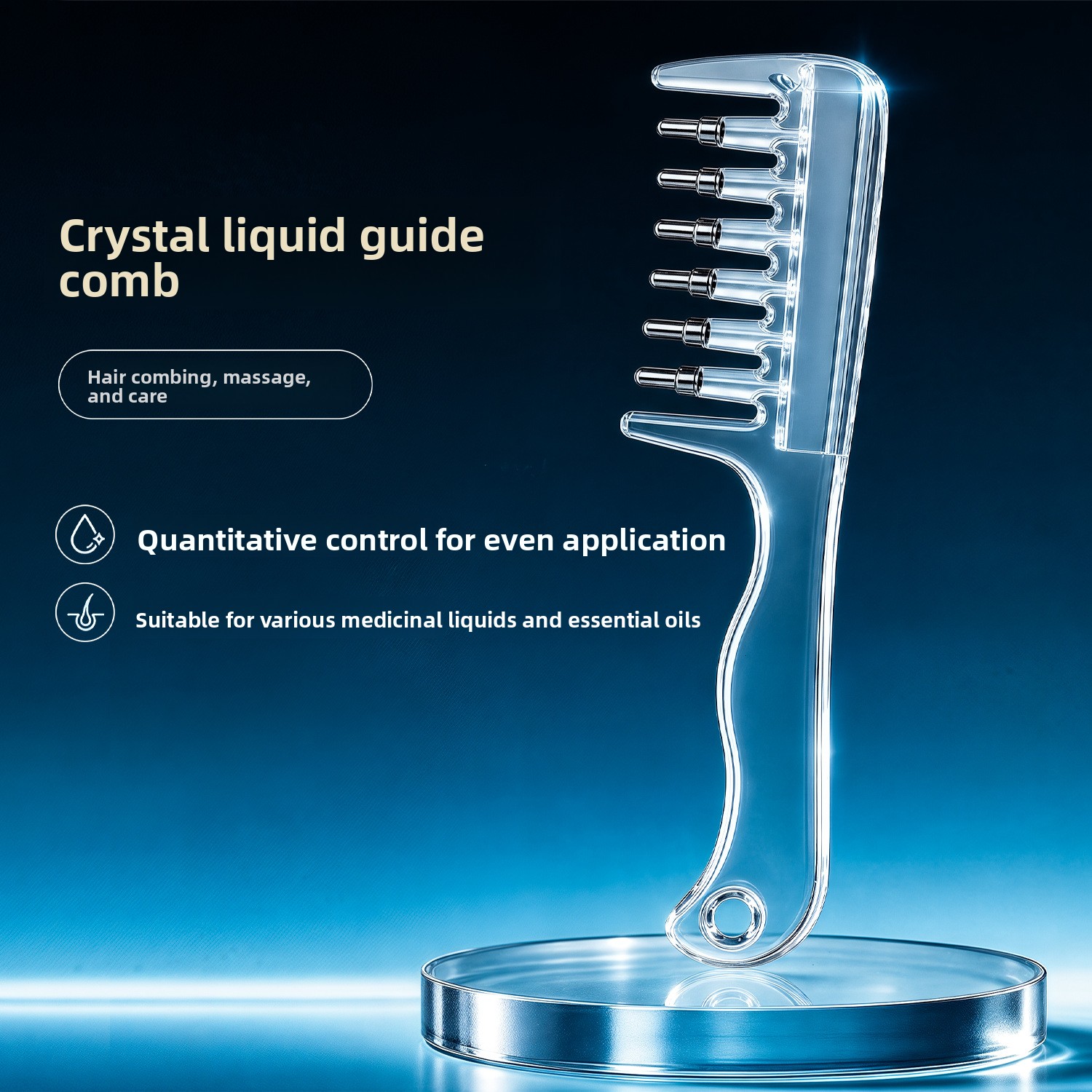 Premium Scalp Applicator Comb with Roller Balls