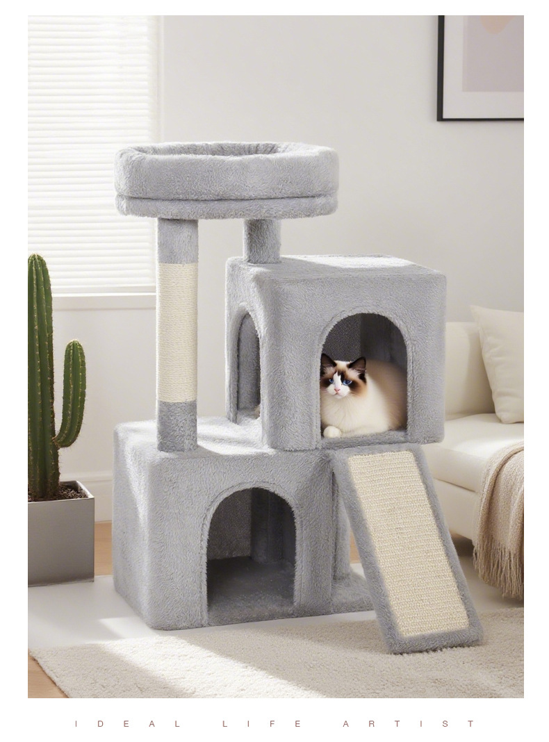 Three Layer Cat Climbing Frame with Sisal Post