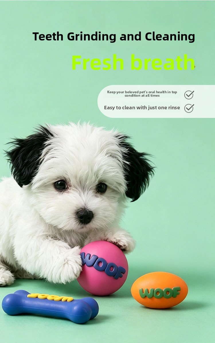 Durable WOOF Epoxy Pet Chew Toy