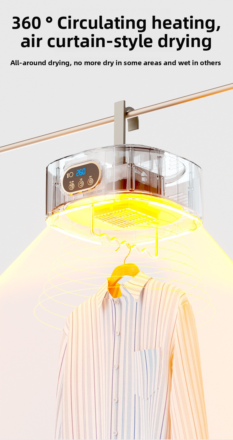 Foldable Portable Clothes Dryer with UV Sterilization