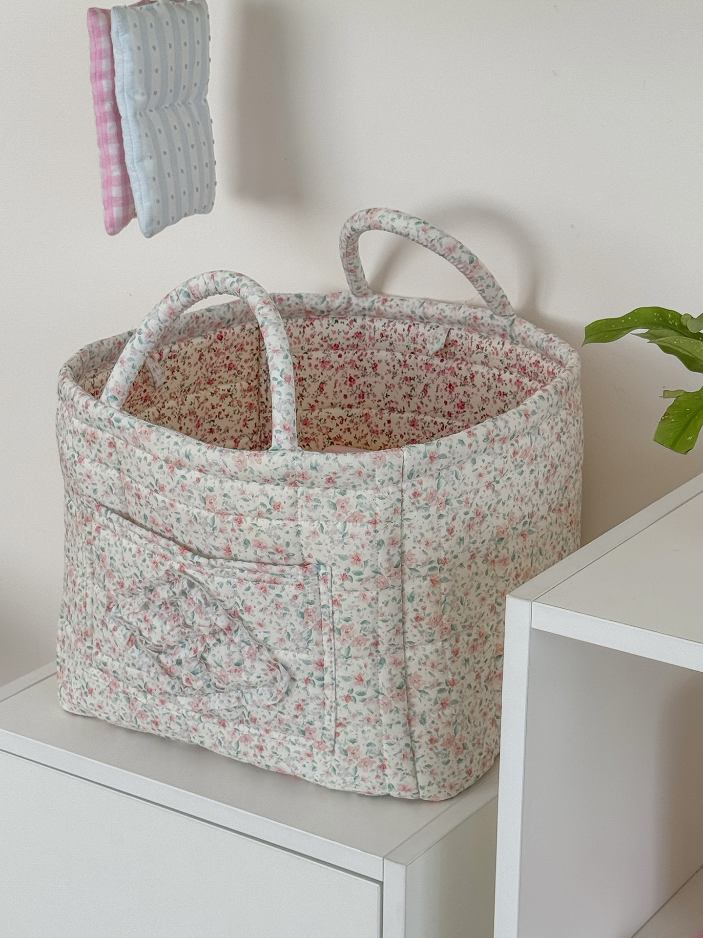 Floral Dirty Clothes Basket