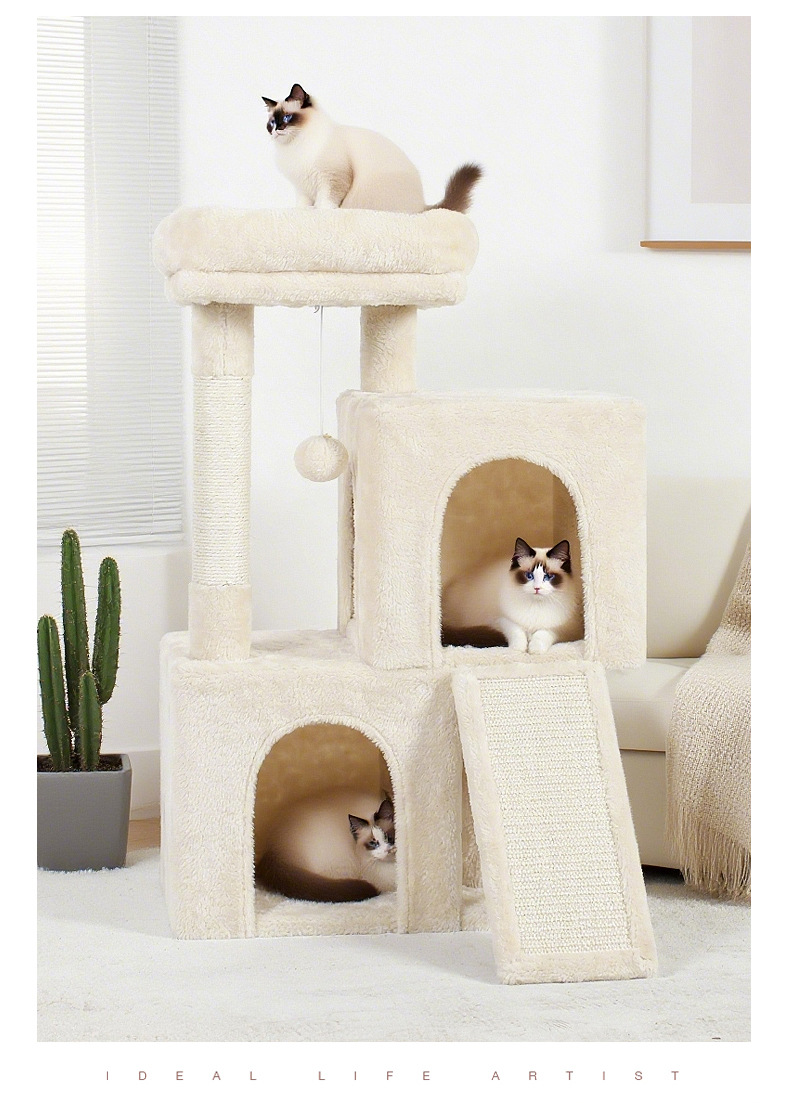 Three Layer Cat Climbing Frame with Sisal Post