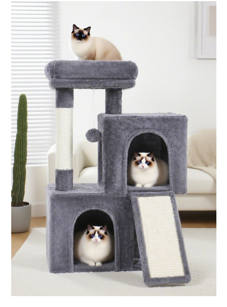 Three Layer Cat Climbing Frame with Sisal Post