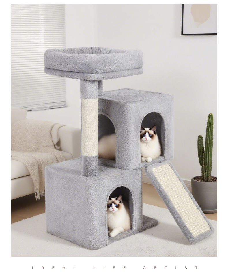 Three Layer Cat Climbing Frame with Sisal Post