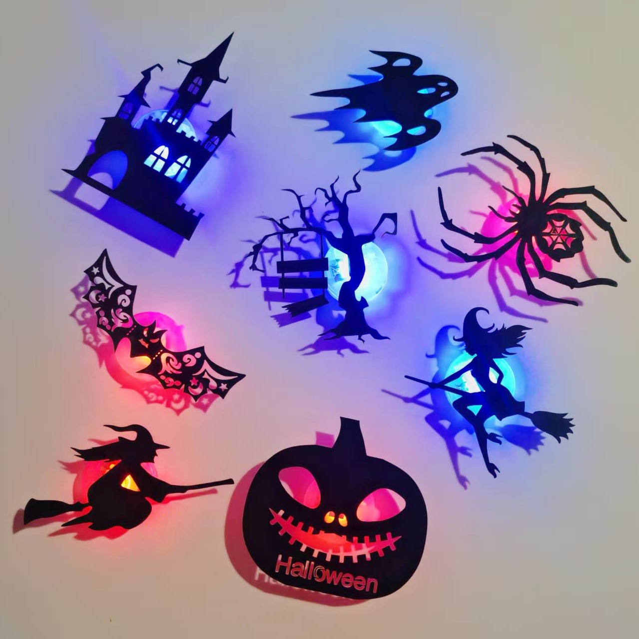 Halloween 3D Hollow Wall Stickers