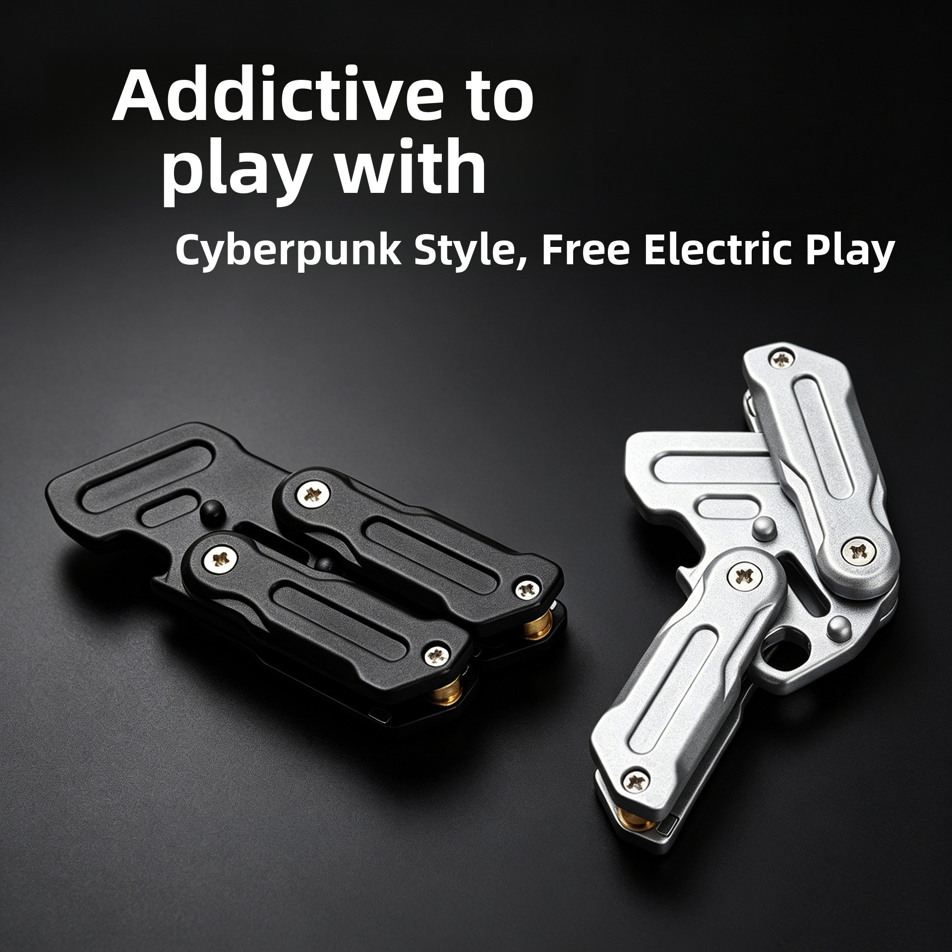 Metal alloy butterfly knife fidget toy