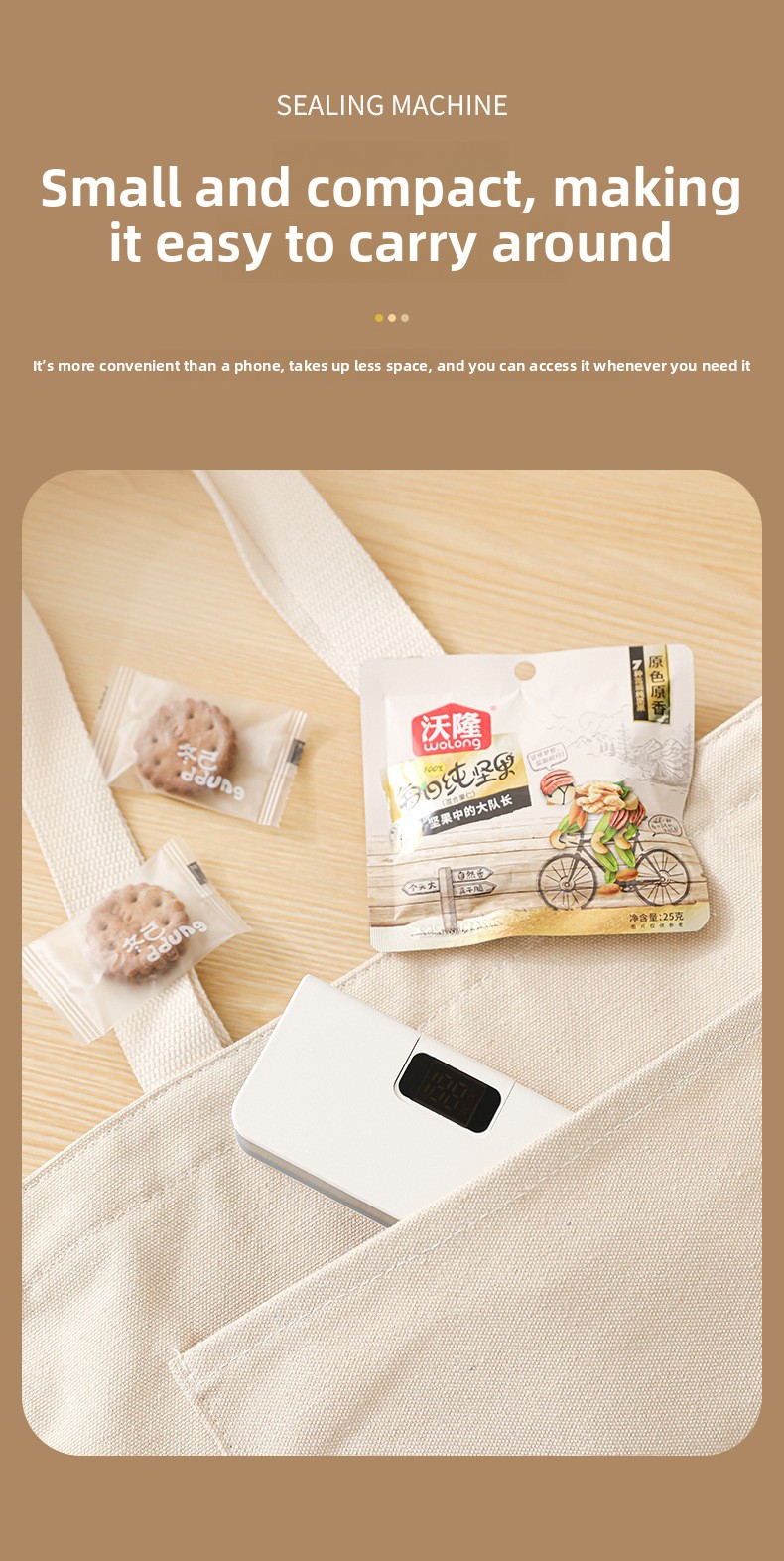 Small charging sealing machine