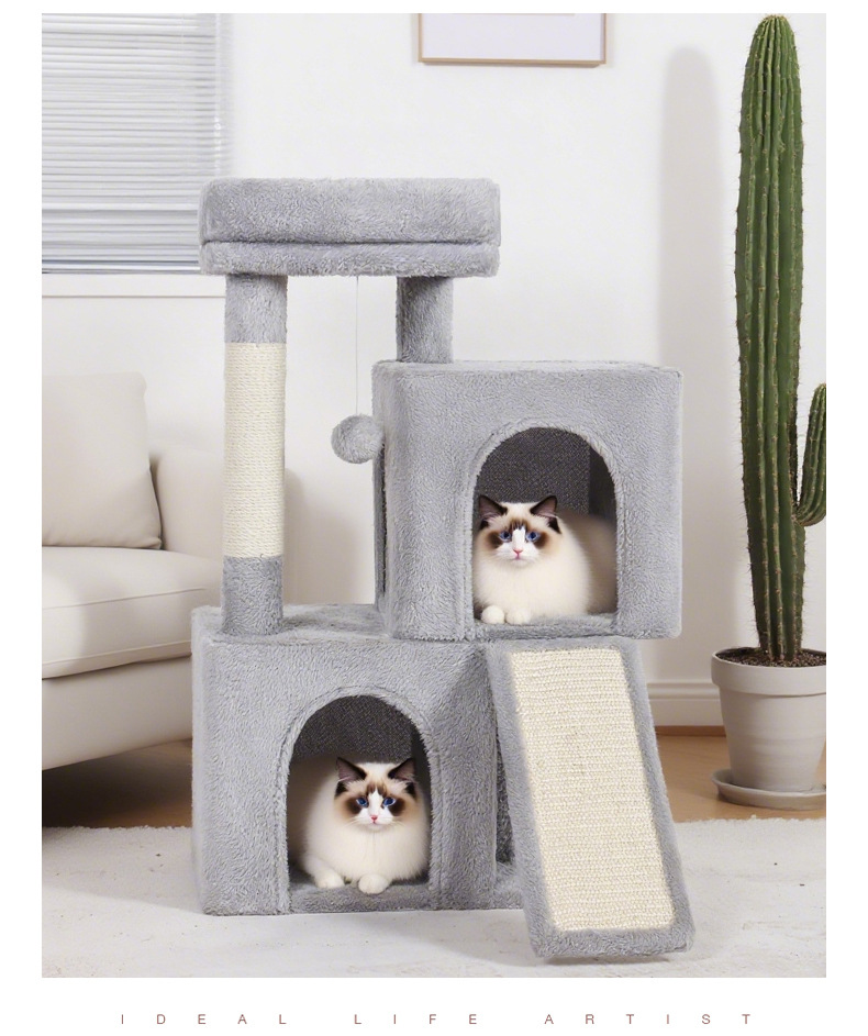 Three Layer Cat Climbing Frame with Sisal Post