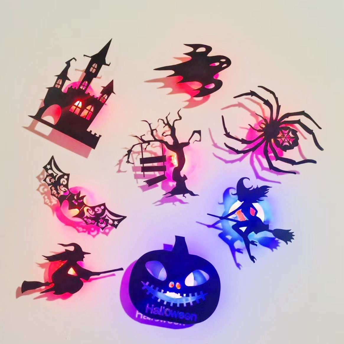 Halloween 3D Hollow Wall Stickers