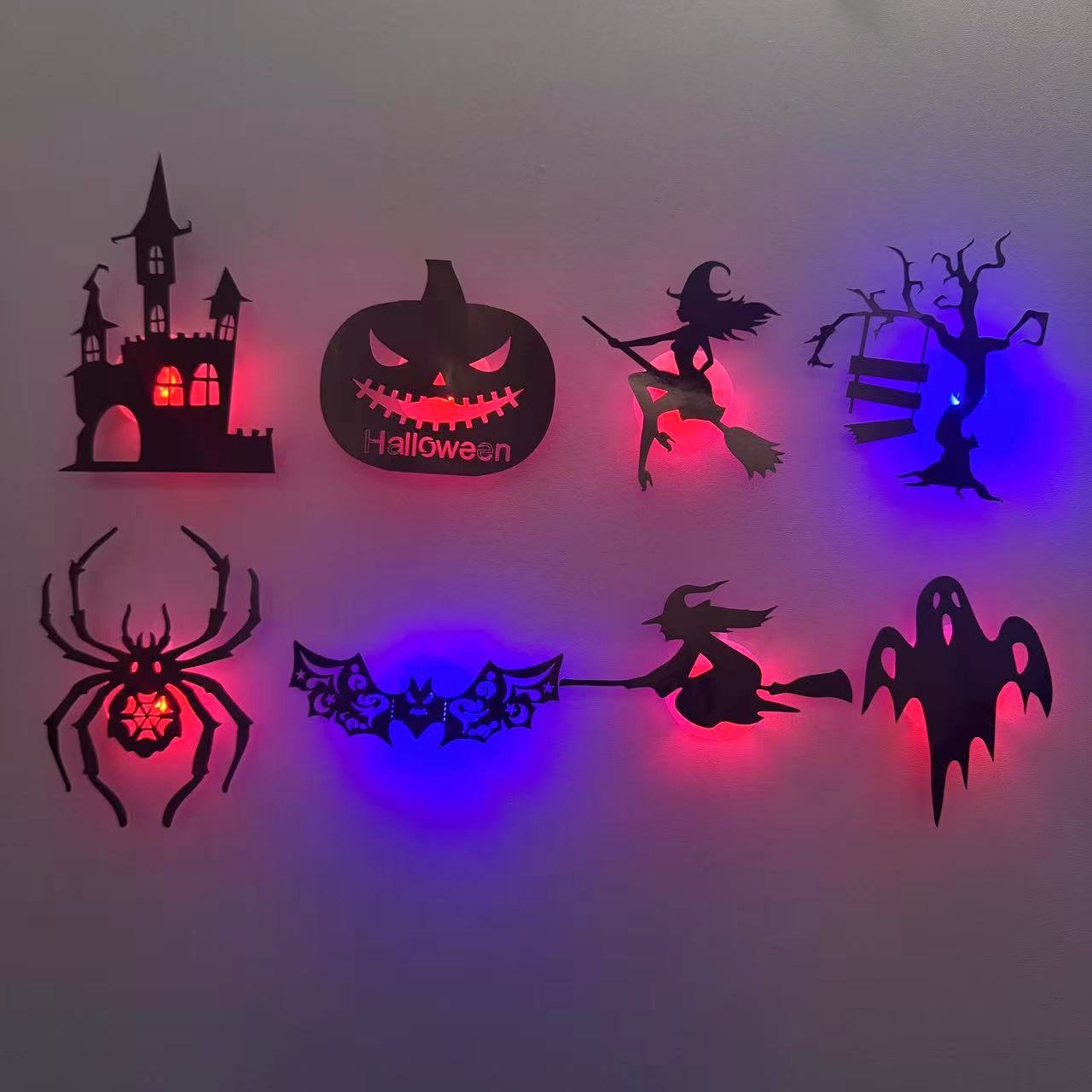 Halloween 3D Hollow Wall Stickers