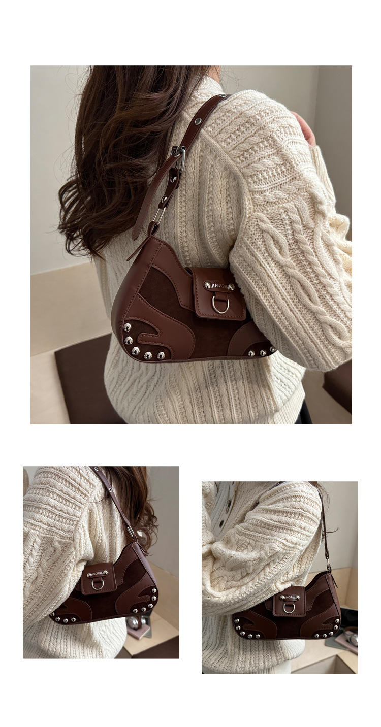 Retro Crossbody Bag with Shoulder Strap