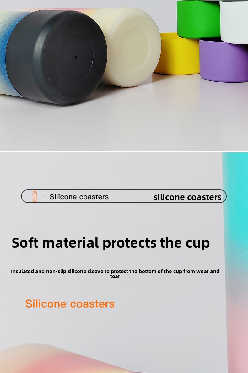 Silicone Cup Coaster with Non-Slip Base