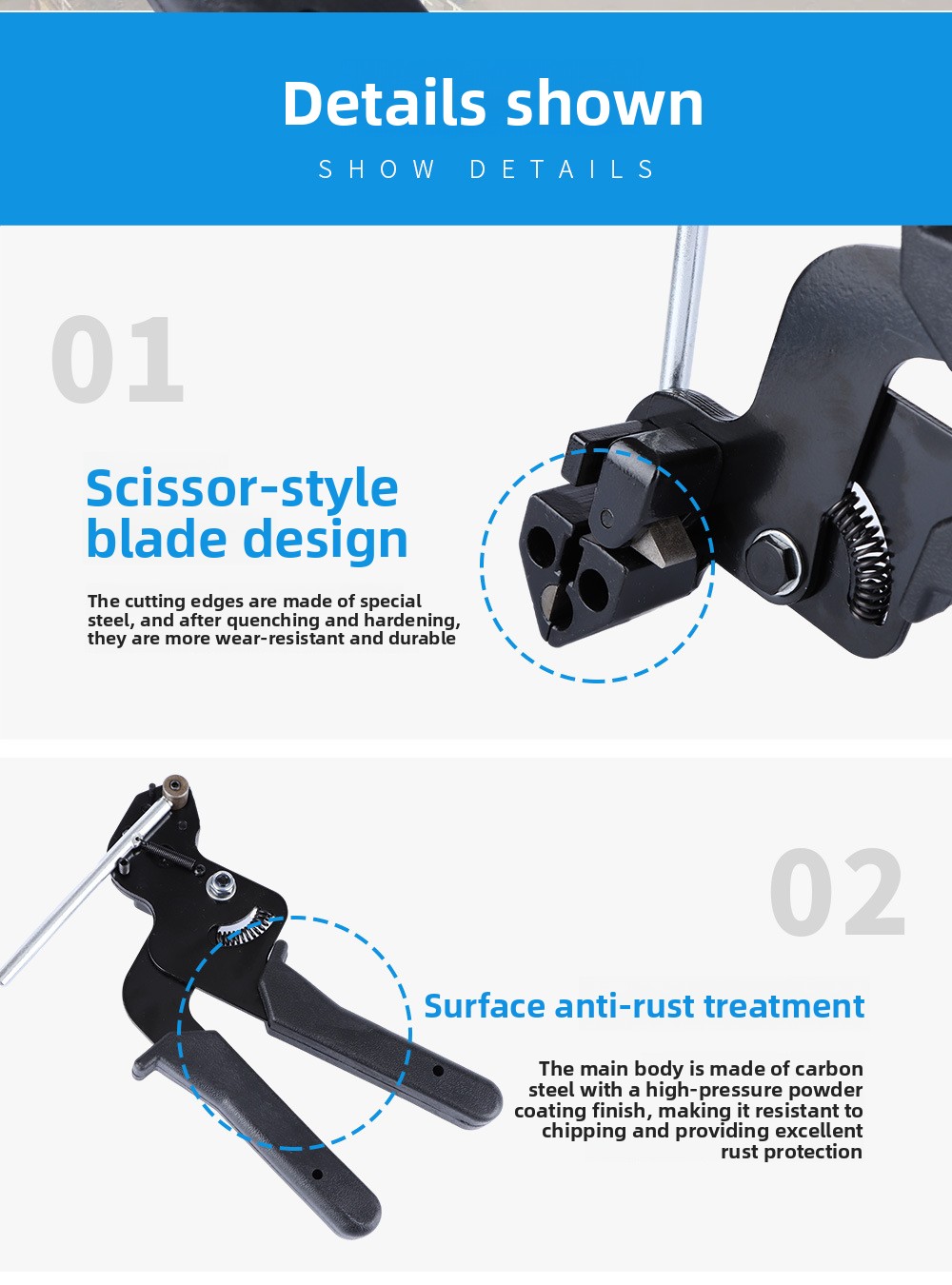 Self-locking Ribbon Clamp Tool