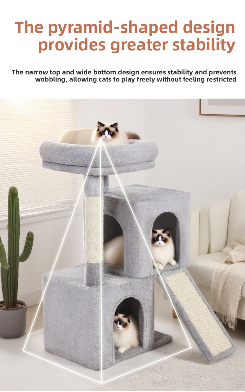 Three Layer Cat Climbing Frame with Sisal Post