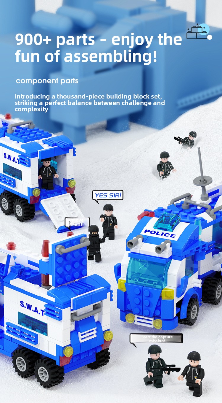 800+ Piece Small Building Blocks Kit – Themed Construction Sets – photo 7
