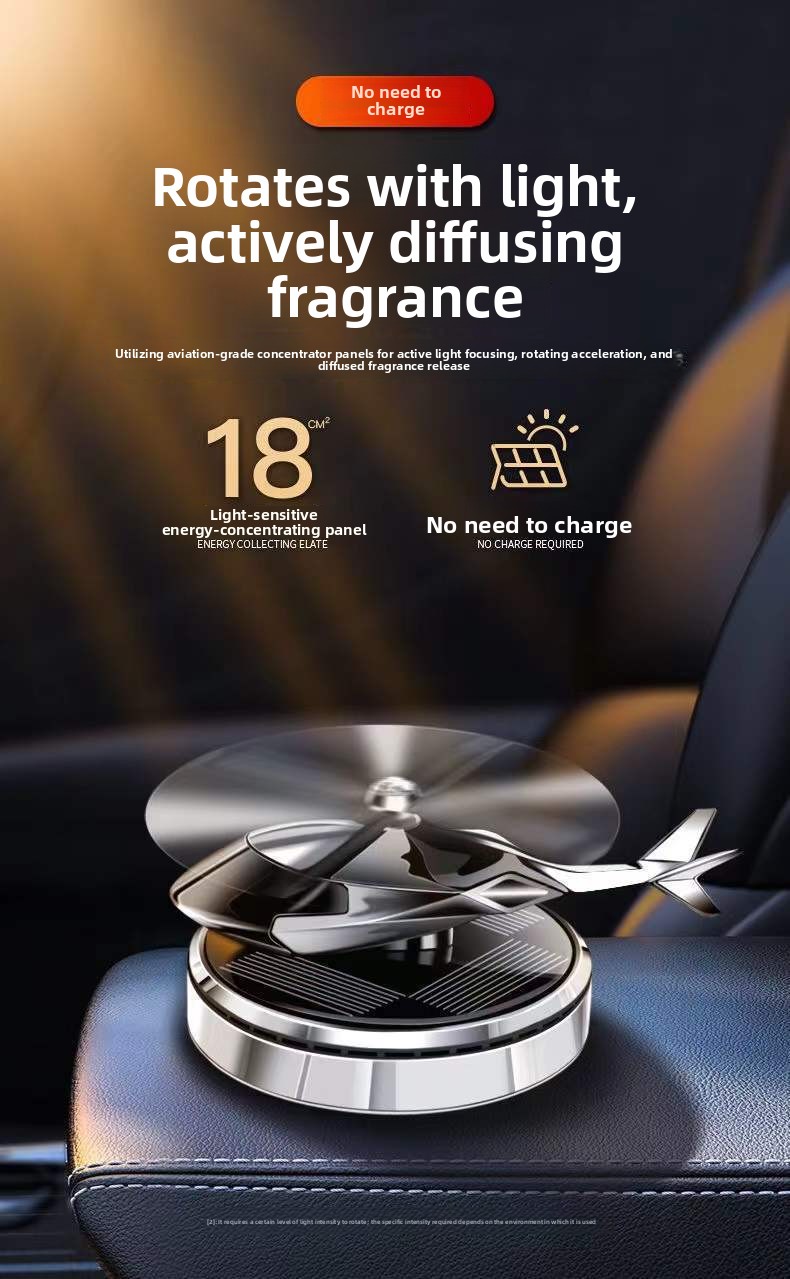 Solar Powered Rotating Helicopter Car Ornament