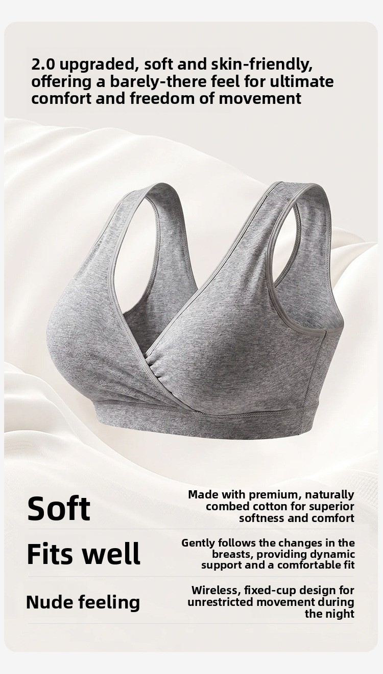 Maternity Nursing Bra Cotton Wireless