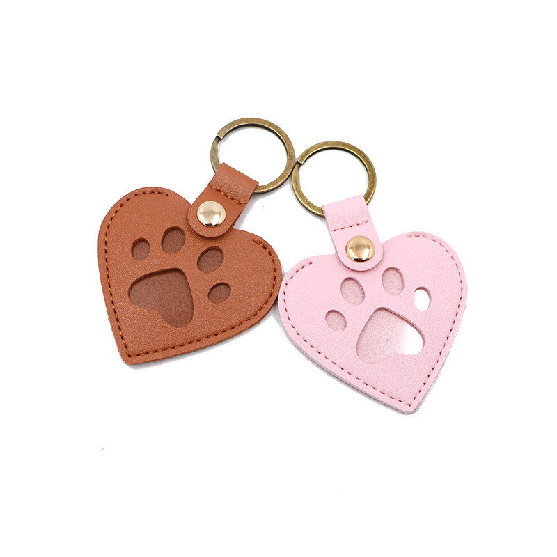 Pet Photo Hair Memorial Keychain