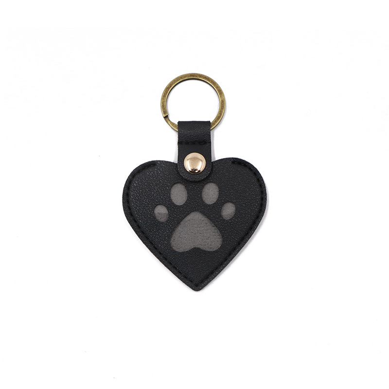 Pet Photo Hair Memorial Keychain