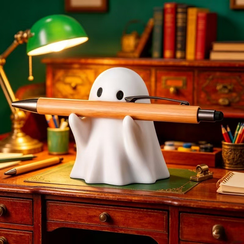 3D Printed Ghost Figurine Halloween Desktop Ornament