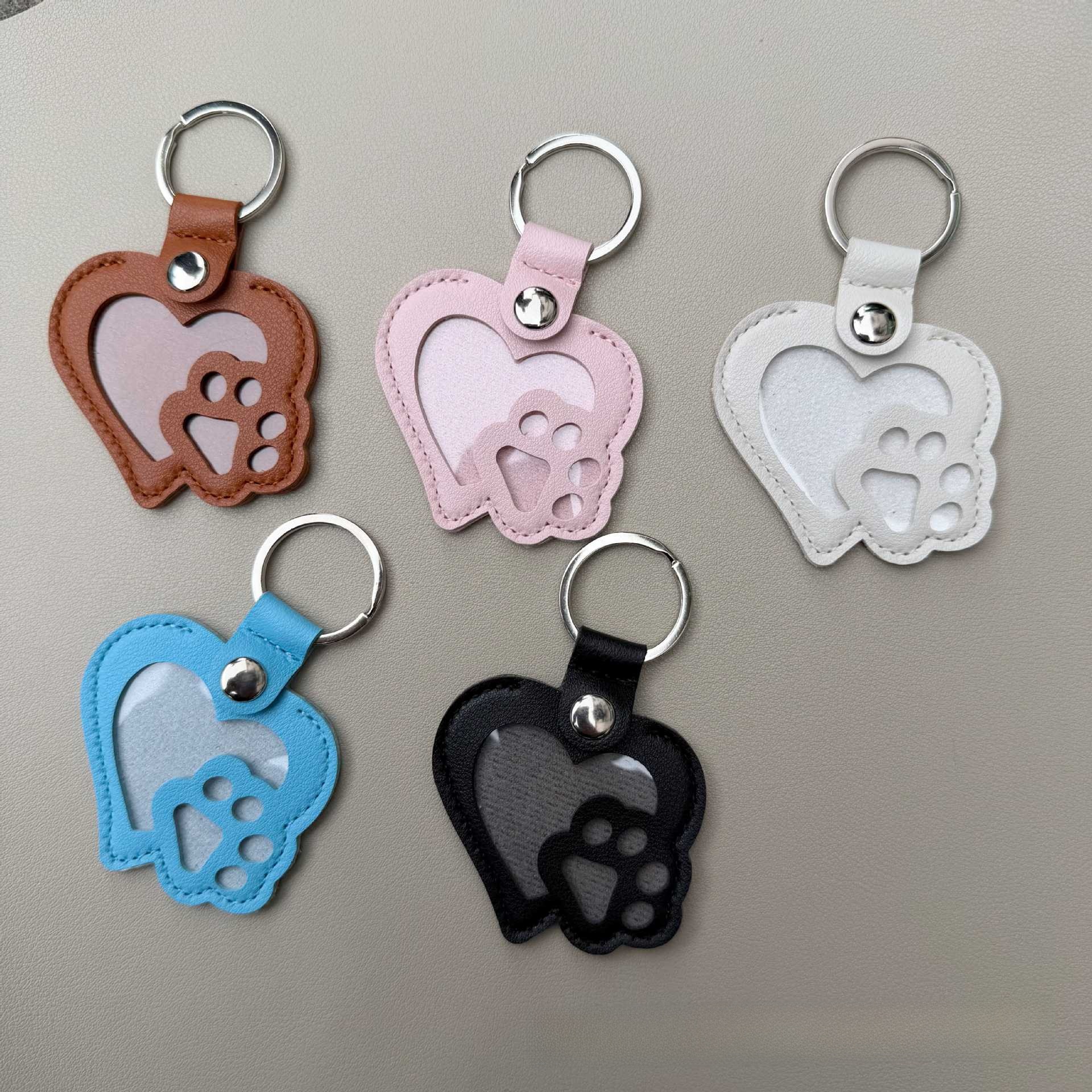 Pet Photo Hair Memorial Keychain