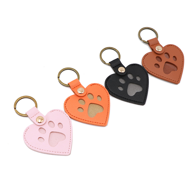 Pet Photo Hair Memorial Keychain