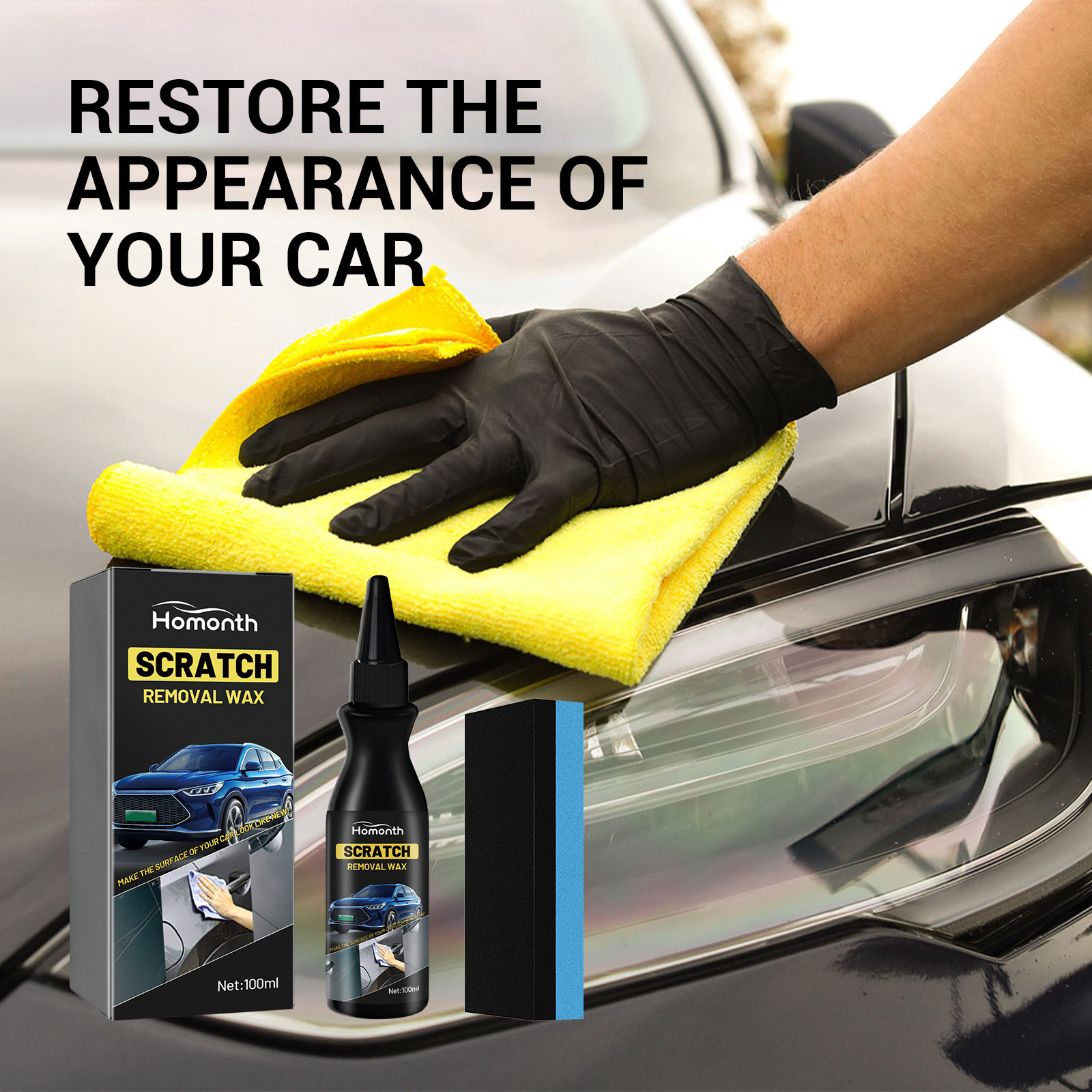 Car scratch repair cream