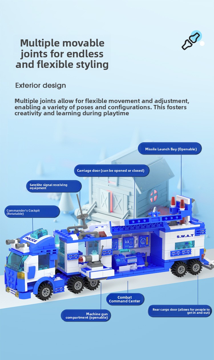 800+ Piece Small Building Blocks Kit – Themed Construction Sets – photo 5