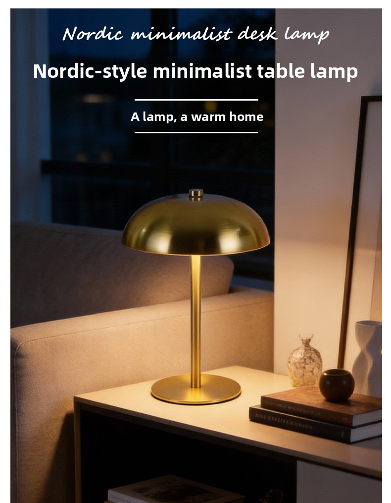 Retro Minimalist LED Desk Lamp with Touch Control