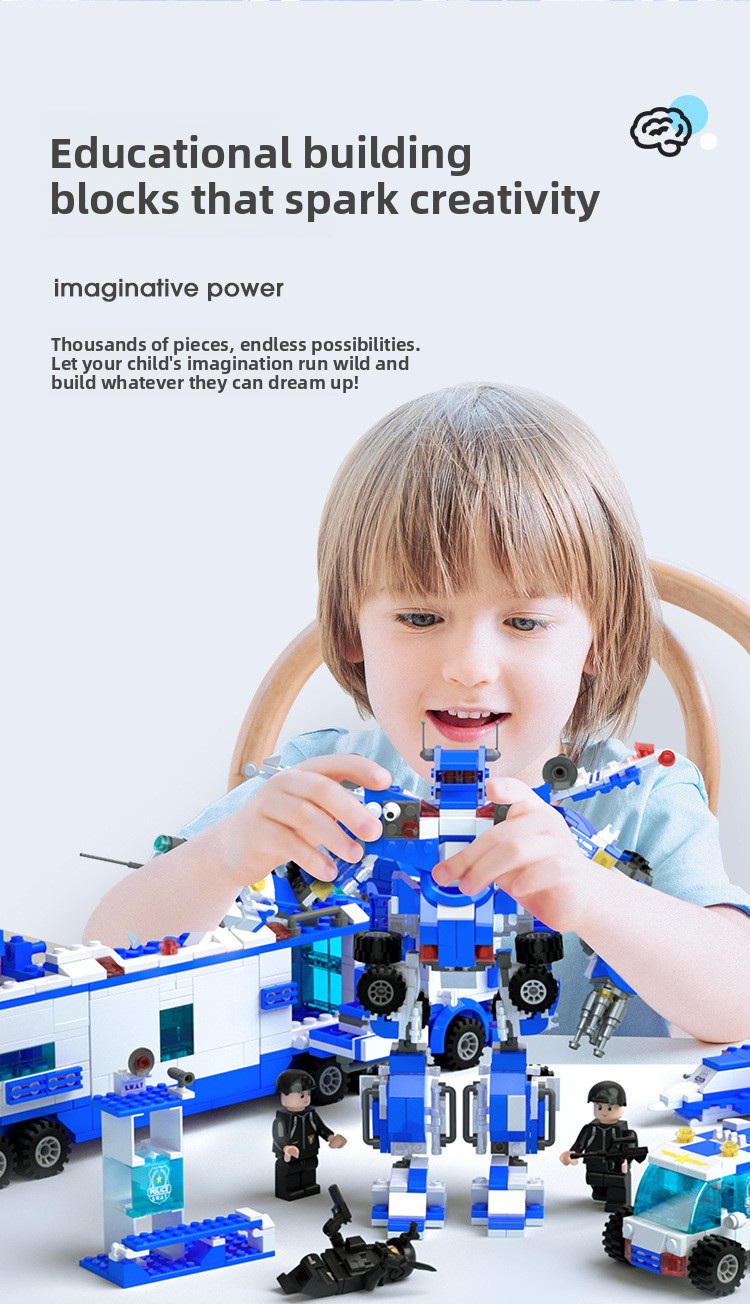 800+ Piece Small Building Blocks Kit – Themed Construction Sets – photo 3