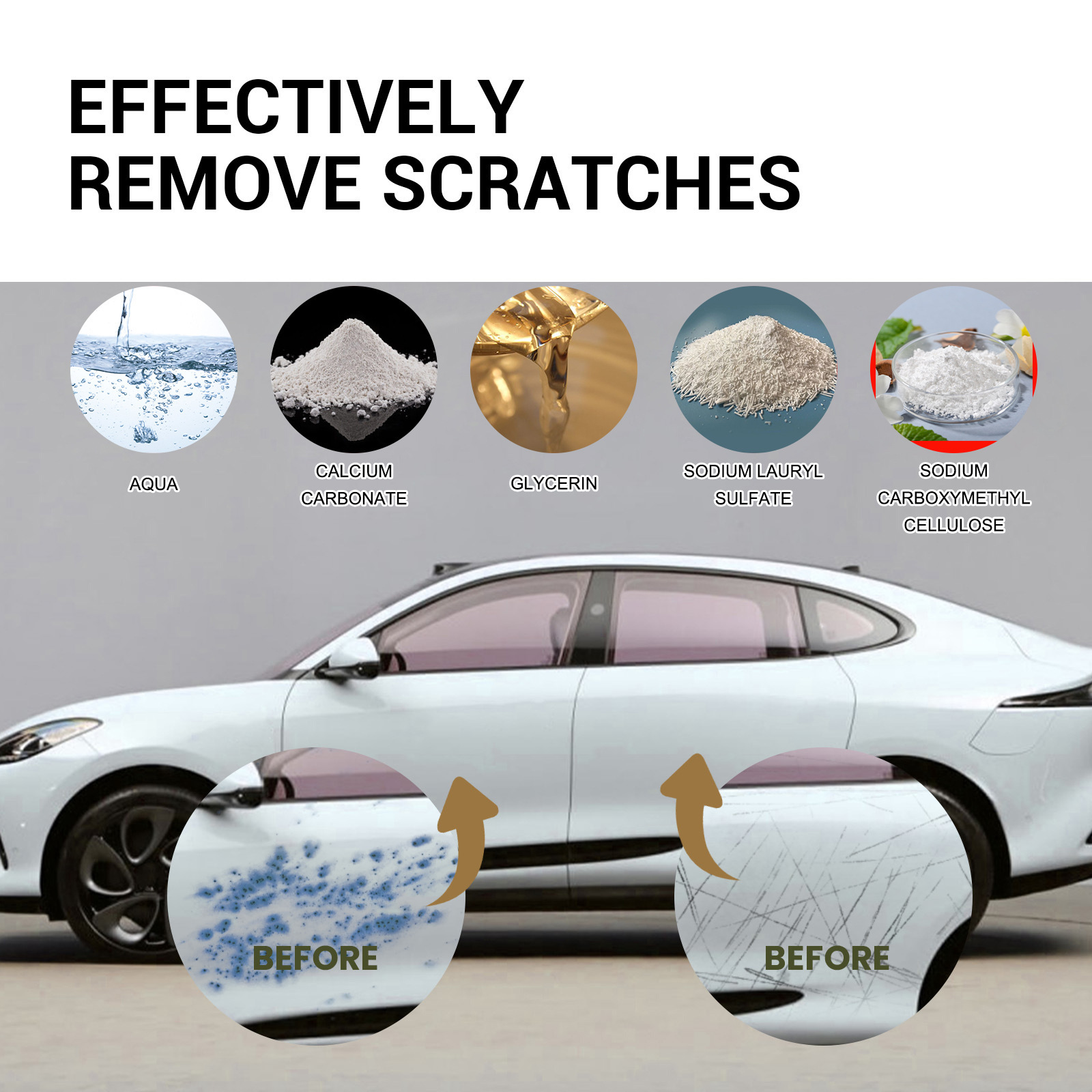 Car scratch repair cream
