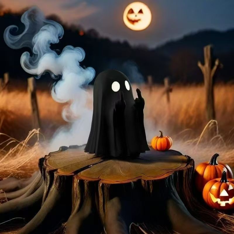 3D Printed Ghost Figurine Halloween Desktop Ornament