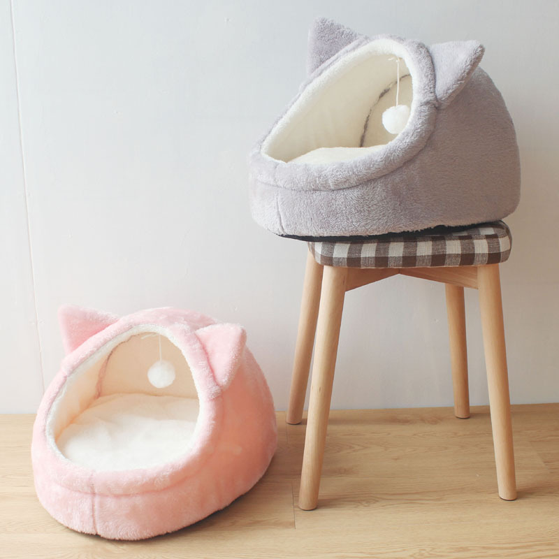 Cama casita para gatos con estampados: imagen adicional