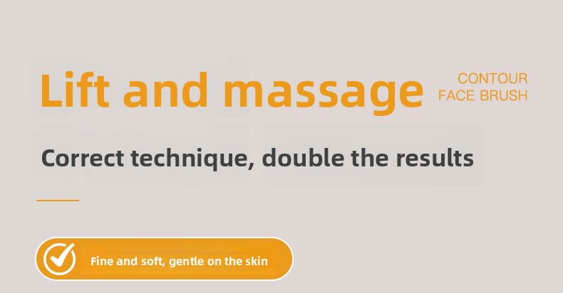Brosse de massage pour le visage à poils synthétiques — QIUOLA | qiuola.com