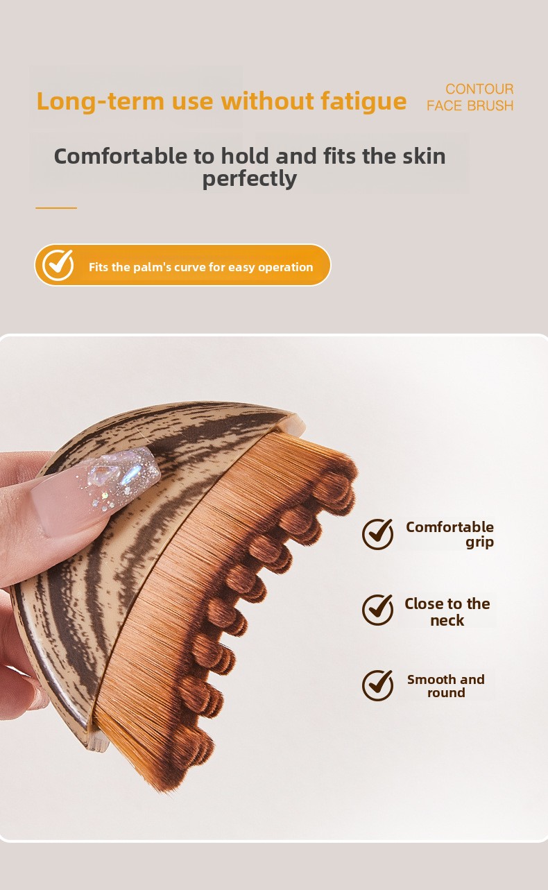 Brosse de massage pour le visage à poils synthétiques — QIUOLA | qiuola.com