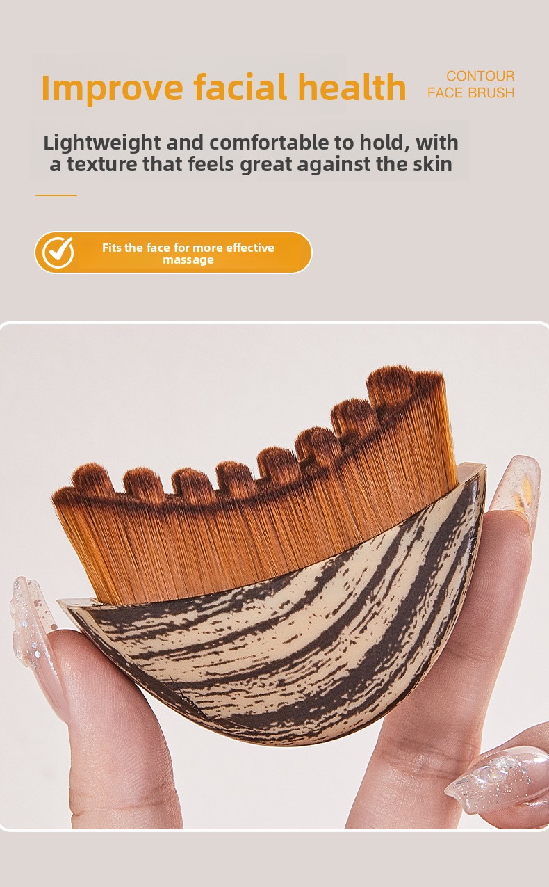 Brosse de massage pour le visage à poils synthétiques — QIUOLA | qiuola.com