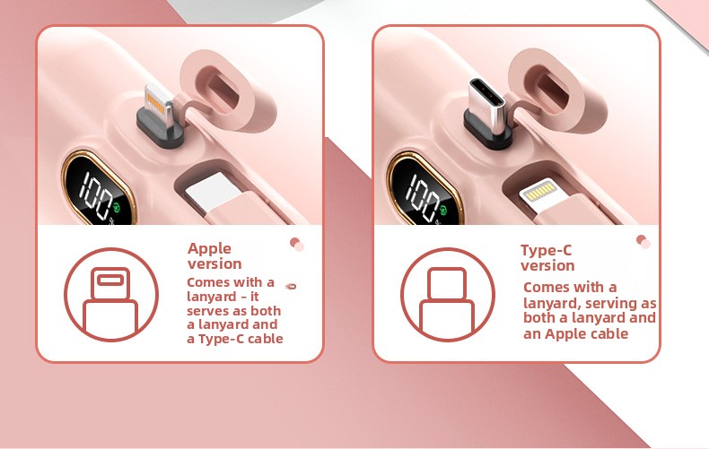 Portable Capsule Power Bank 5000mAh