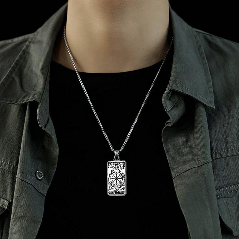 Tarot card necklace