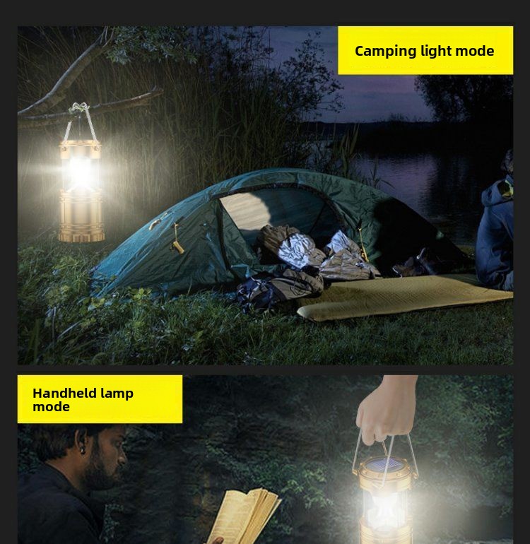 Solar Powered Multifunction Camping Lantern