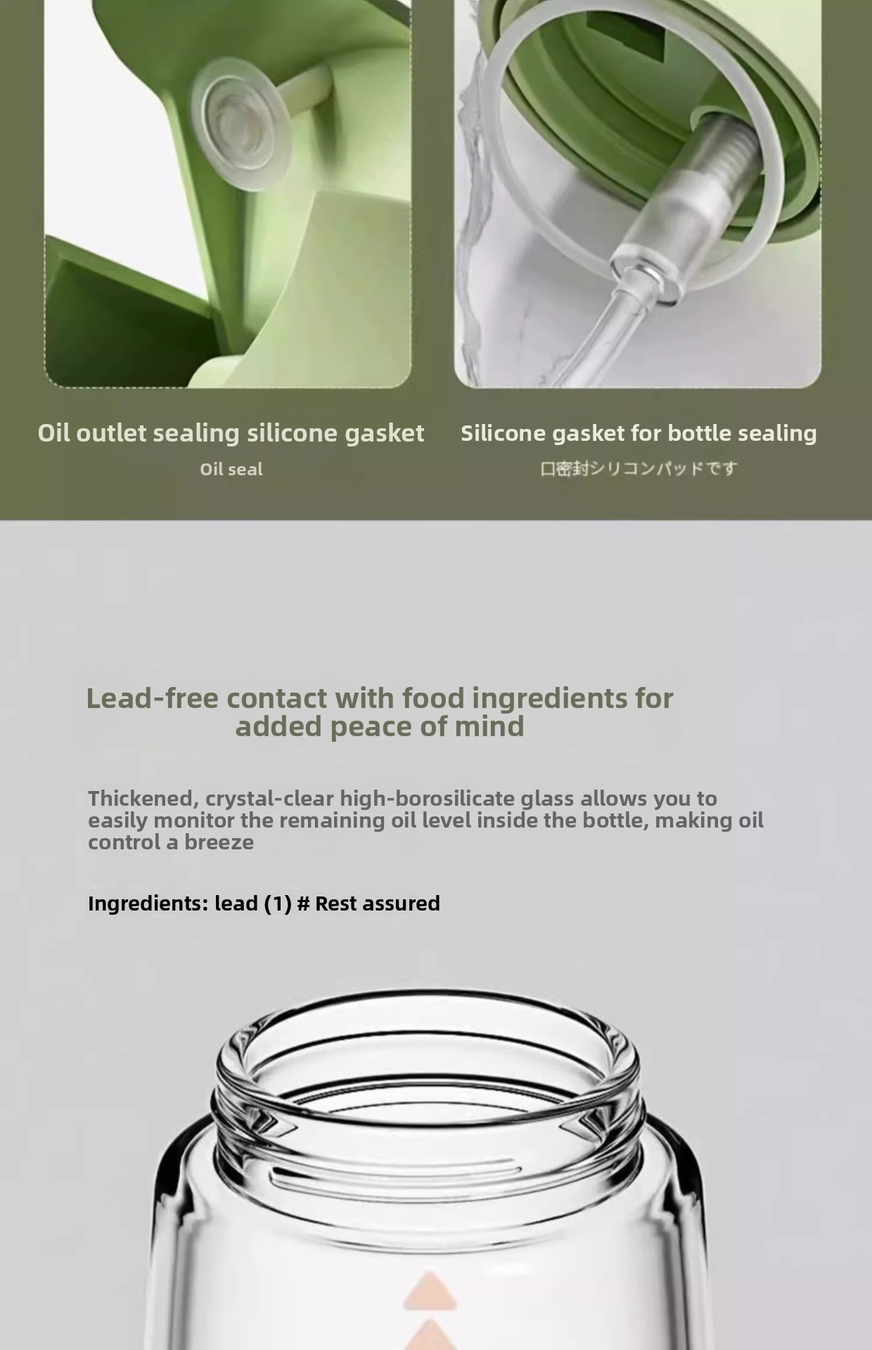 Spray and pour dual-purpose spray tank leak-proof oil tank glass spray oil bottle