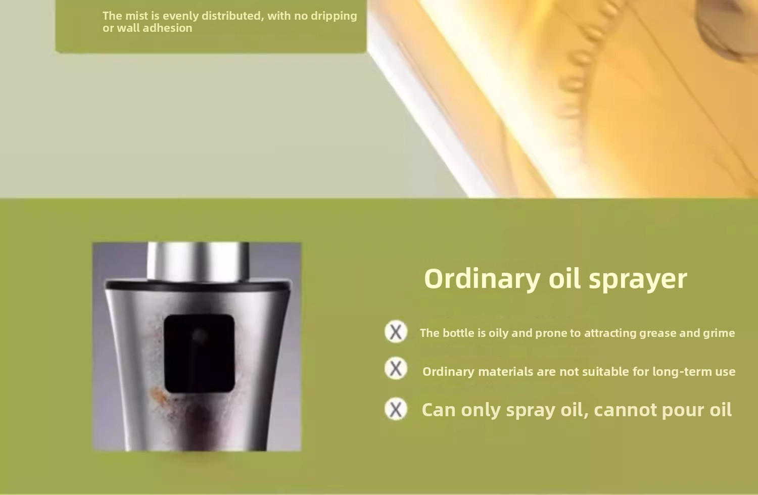 Spray and pour dual-purpose spray tank leak-proof oil tank glass spray oil bottle