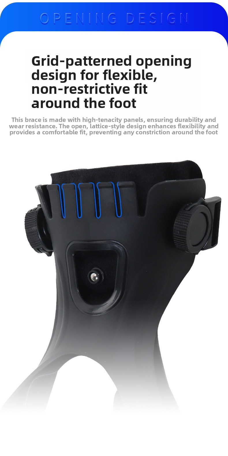 Adjustable Foot Drop Orthosis Support Brace