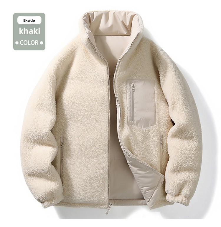 Reversible Stand Collar Winter Coat