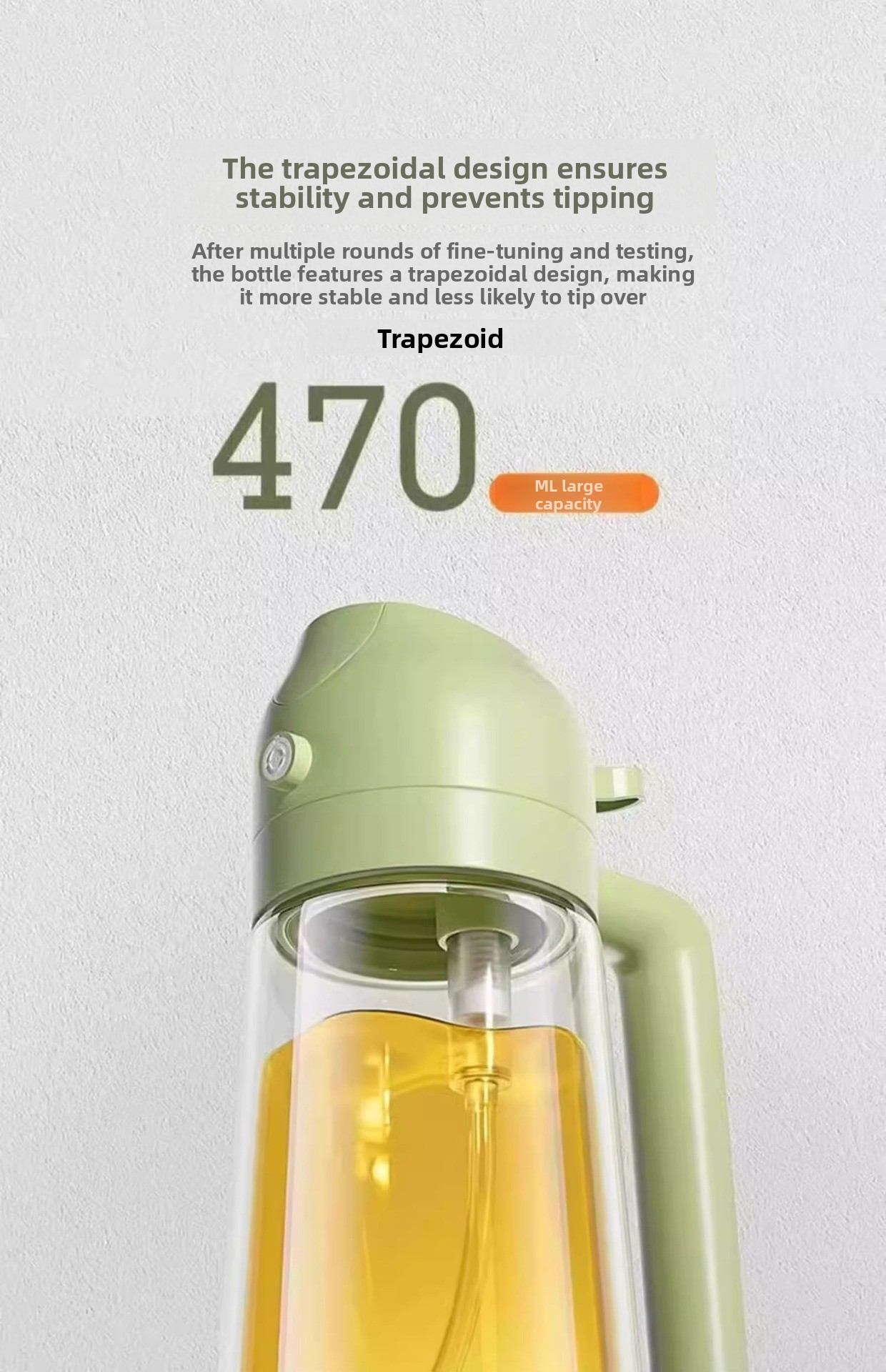 Spray and pour dual-purpose spray tank leak-proof oil tank glass spray oil bottle
