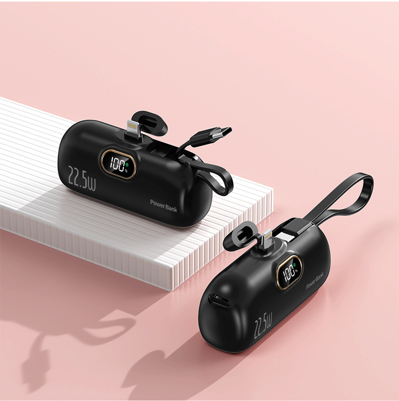 Portable Capsule Power Bank 5000mAh