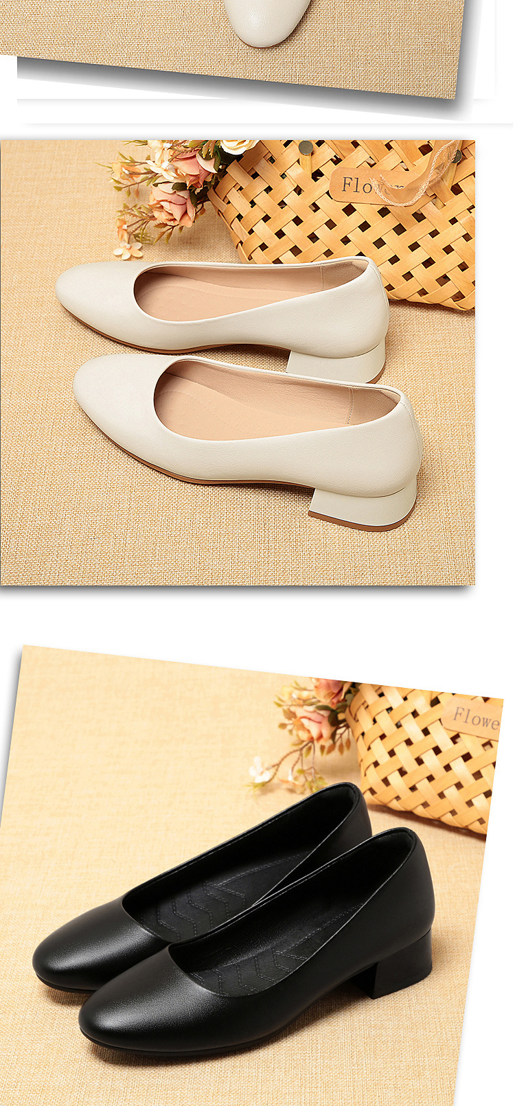 Womens Low Heel Professional Work Shoes