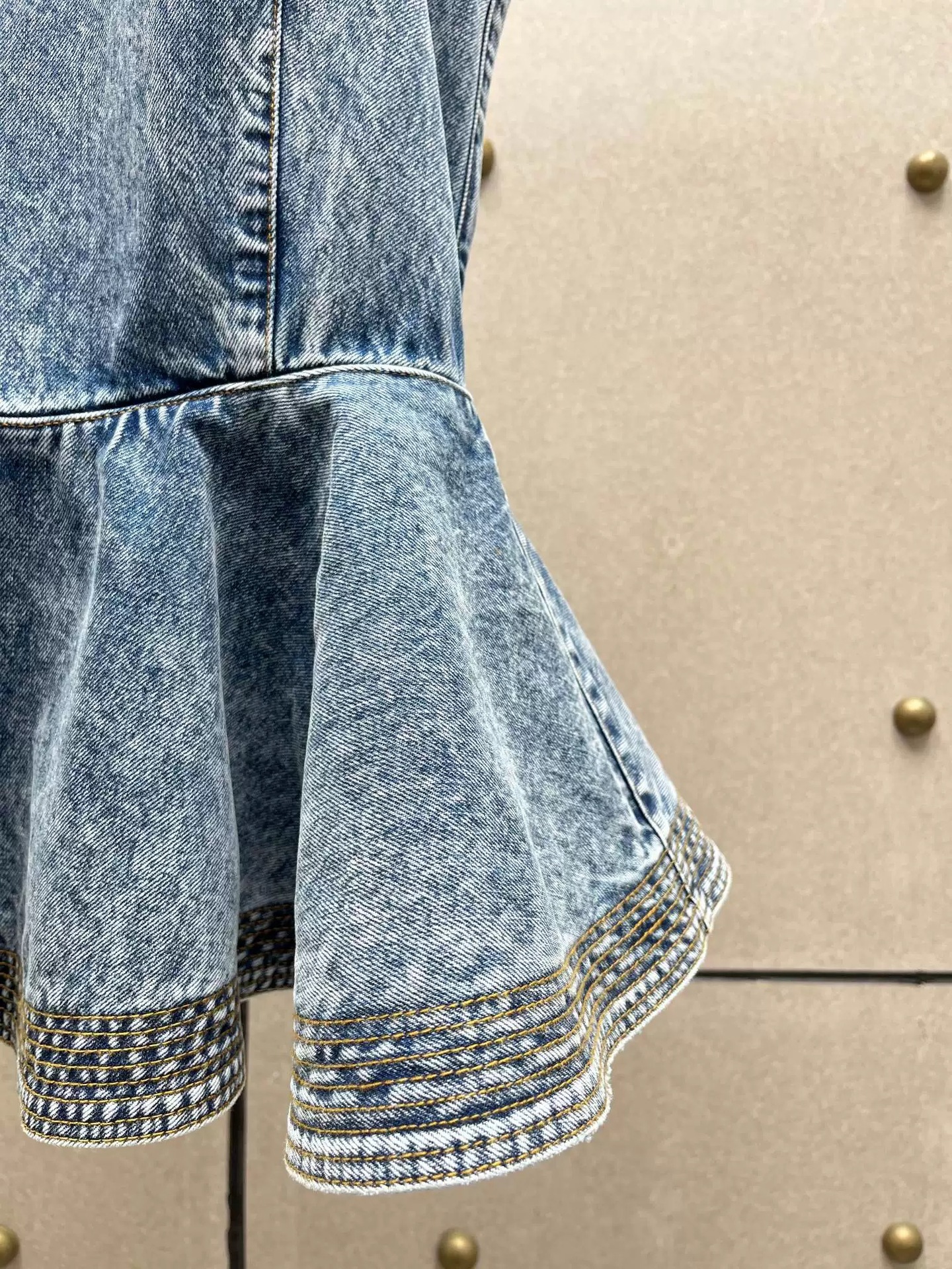 Retro Denim Waistcoat and Jeans Set