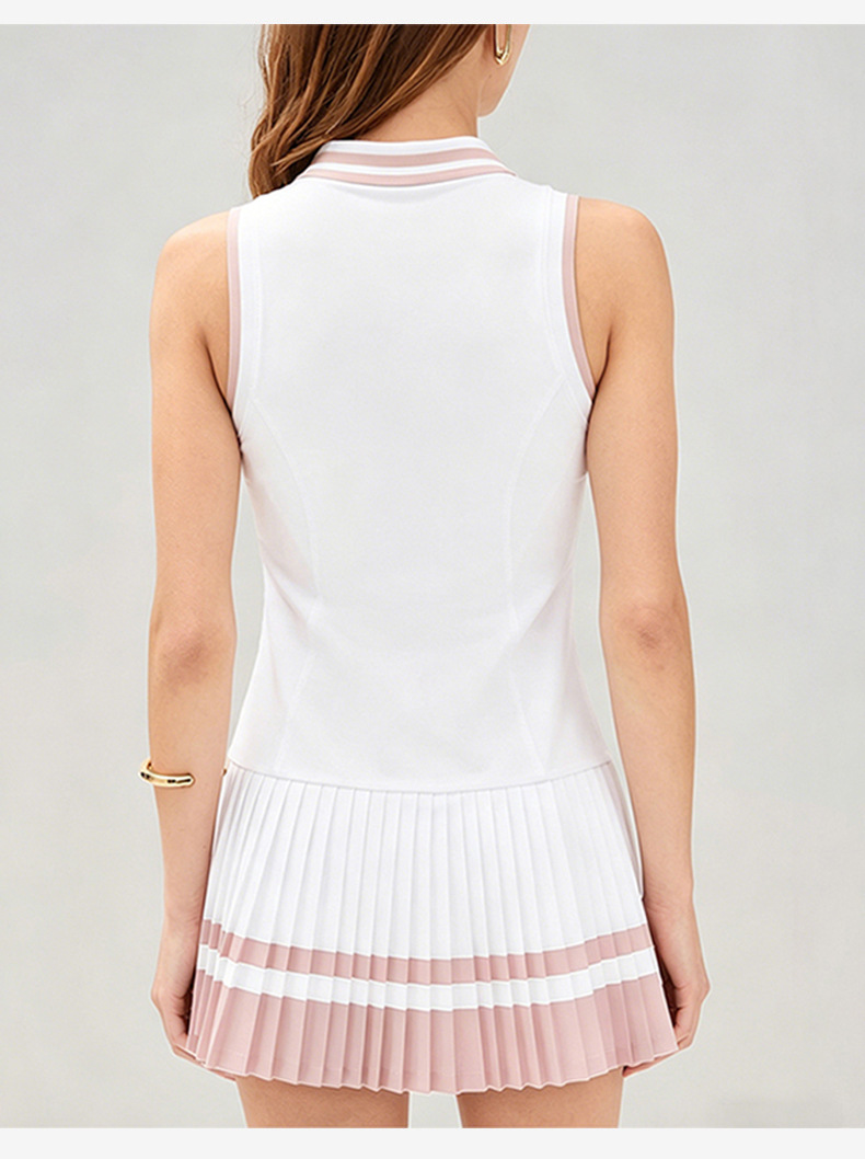 Womens Quick-Dry Pleated Tennis Dress