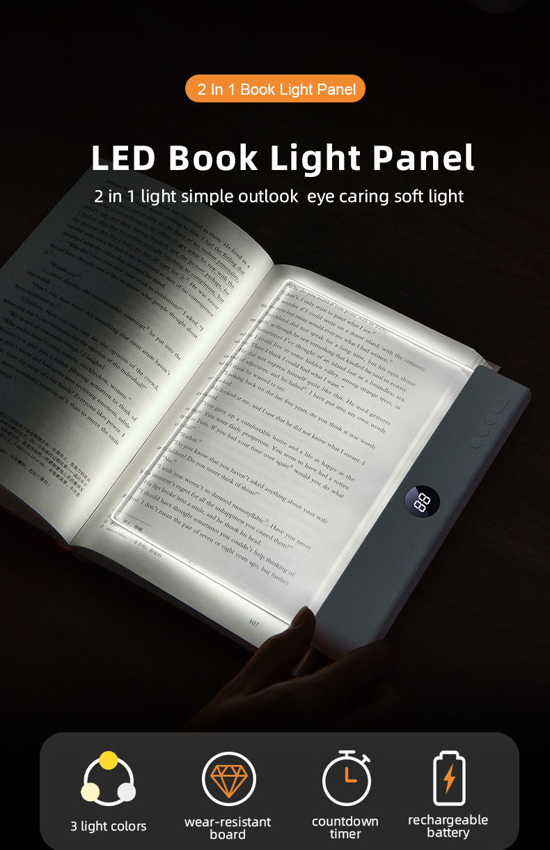 Adjustable USB Reading Light with Timer